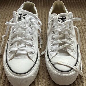 Converse All Star White Canvas Sneakers